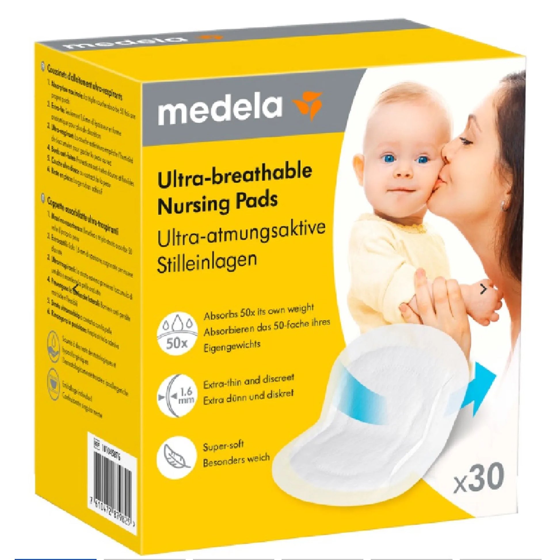 Ultra Breathable Nursing Pads 30pk - Medela