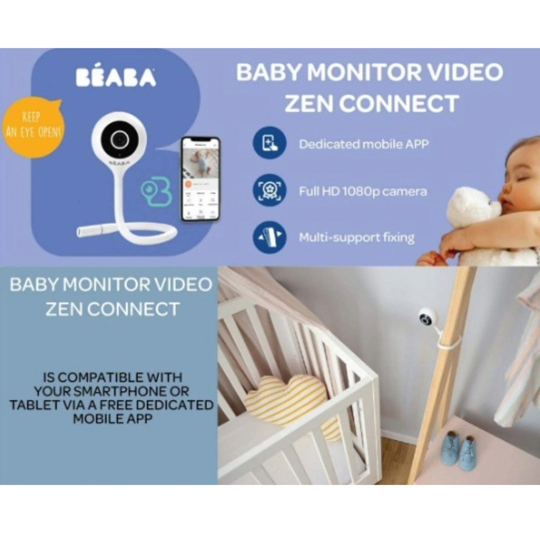 Beaba Video Baby Monitor Zen Connect Midnight Blue - Beaba