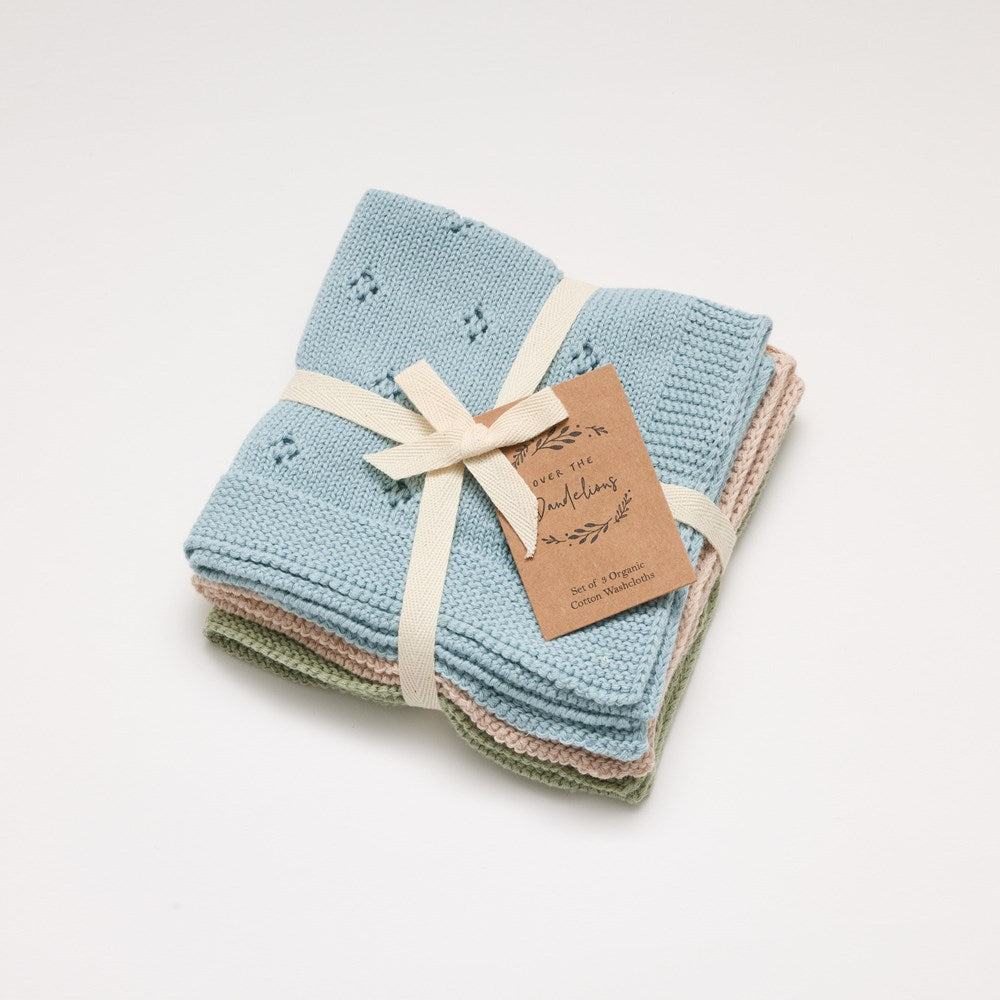 Wash Cloth Set of 3 - Over the Dandelions - Dimples