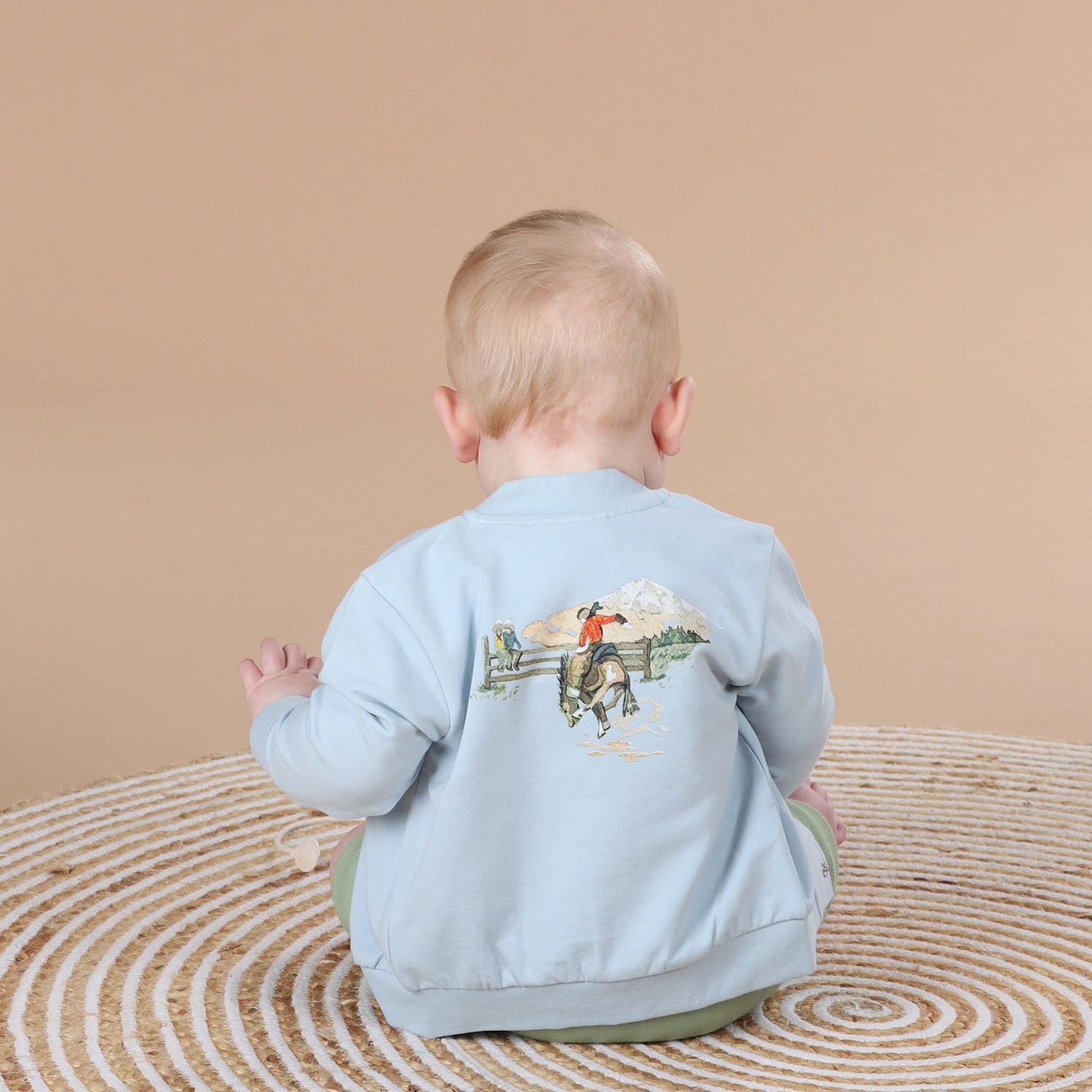 Bomber Jacket 12mth Blue - Little Bee by Dimples