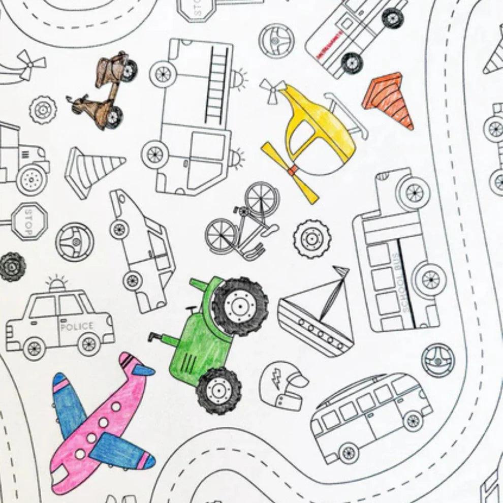 Colouring in Tablecloth Set - Washable
