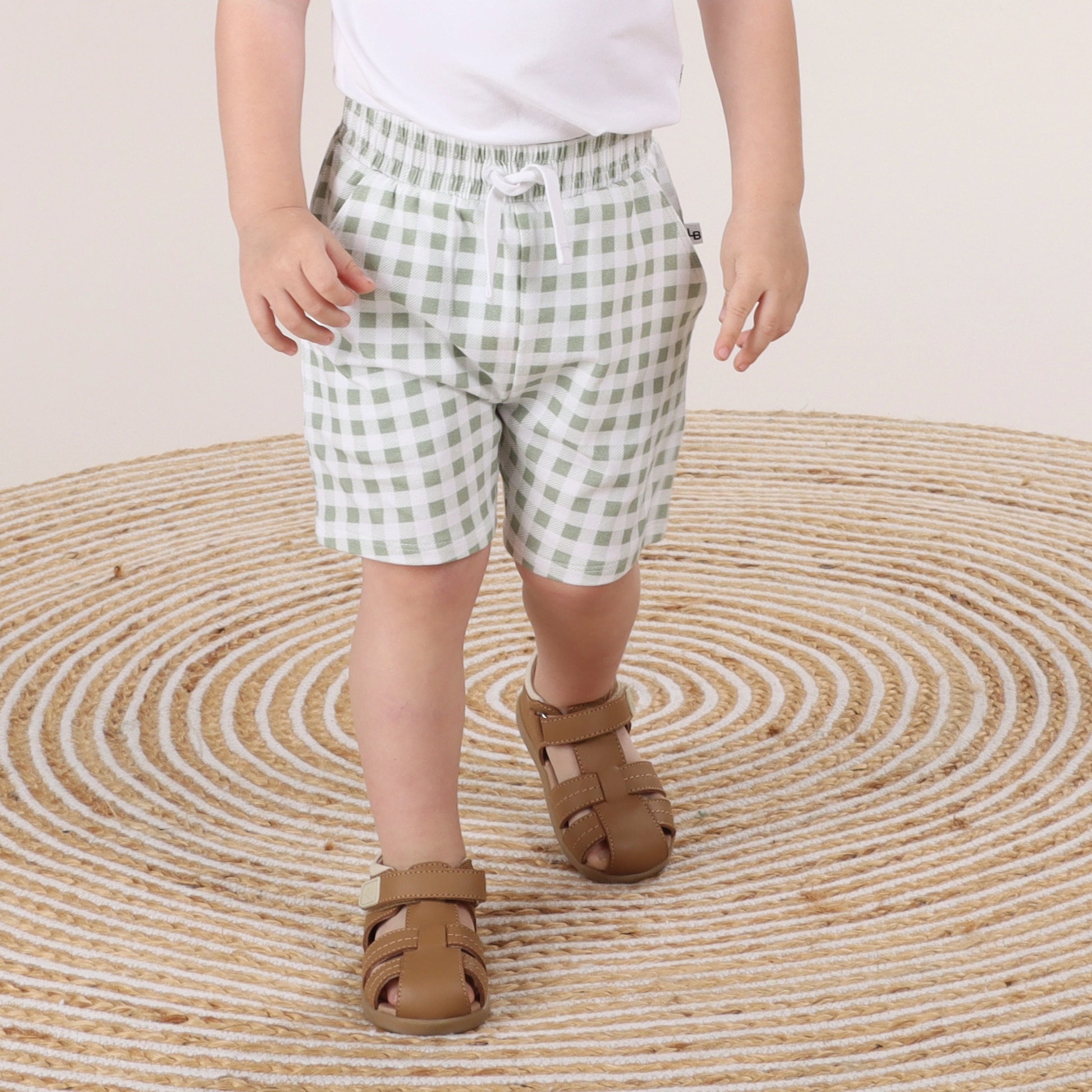 Cotton Shorts 3mth Green - Little Bee by Dimples