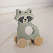 Wooden Racoon Pull Along - Bubble