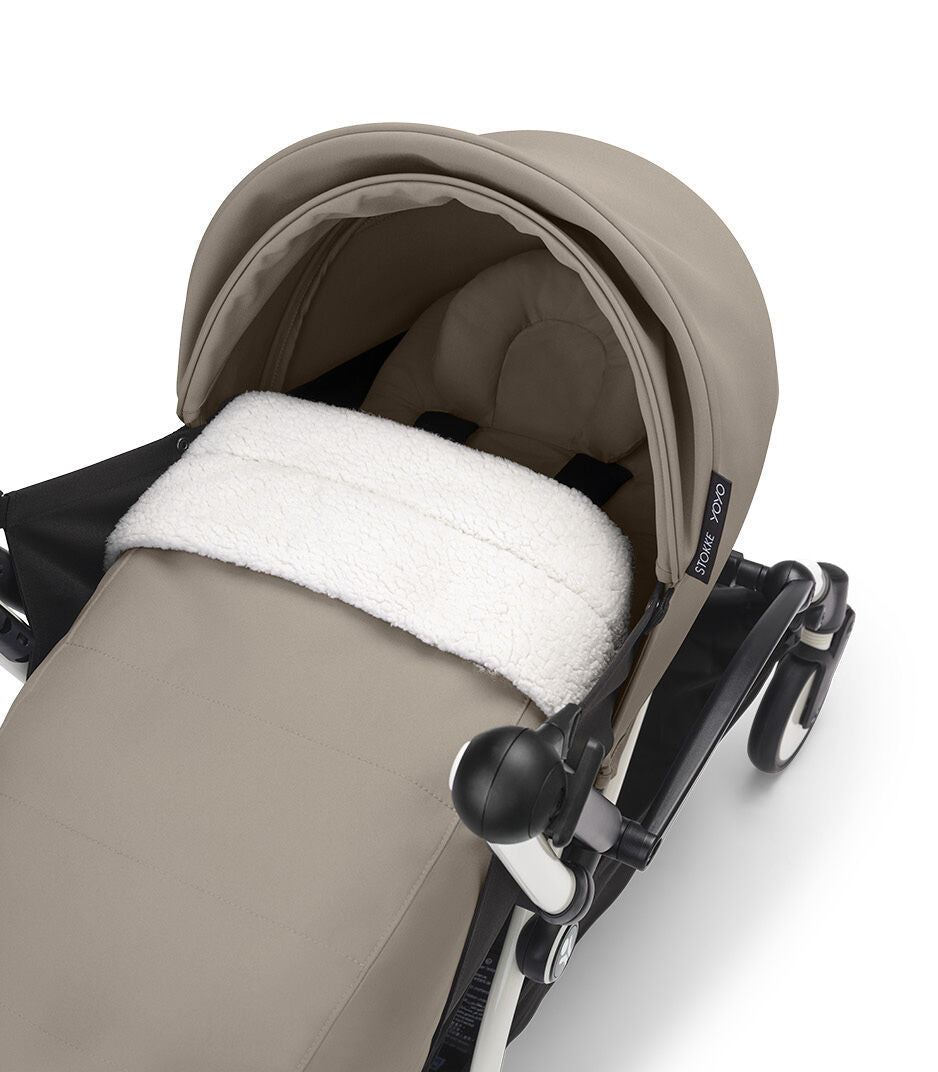 second hand stokke pram Stokke YOYO³ 0+ Newborn Pack Taupe | Stroller Accessories| Dimples NZ