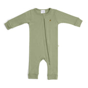 Arctic Adventure Merino Zip Baby grow in Moss from dimples in new zealand:image,small_image,thumbnail