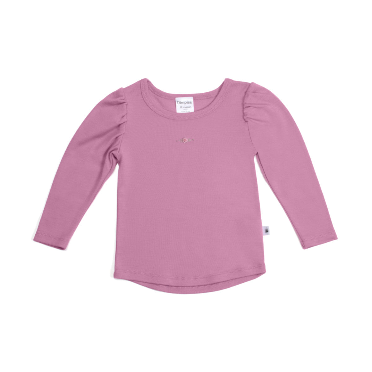 Orchid Merino Puff Top from arctic adventure winter collection of Dimples NZ:image,small_image,thumbnail