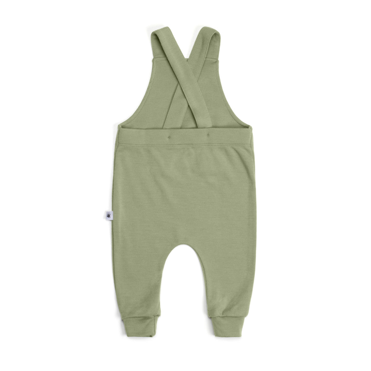 Arctic Adventure Merino Overall in Moss from Dimples New Zealand rear view