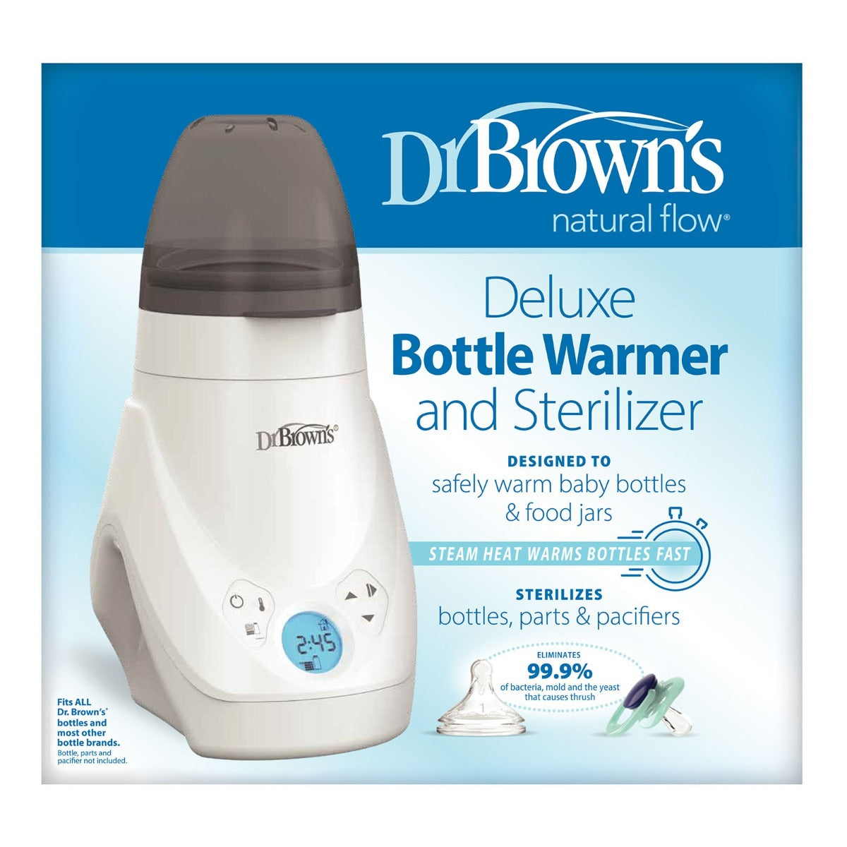 Dr Brown's Deluxe Bottle Warmer and Steriliser package