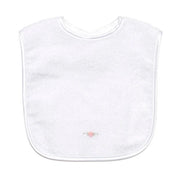 Towelling Bib White Rose - Dimples