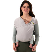 Lady holding baby cradled in Boba Bliss baby carrier in grey:image,small_image,thumbnail,swatch_image