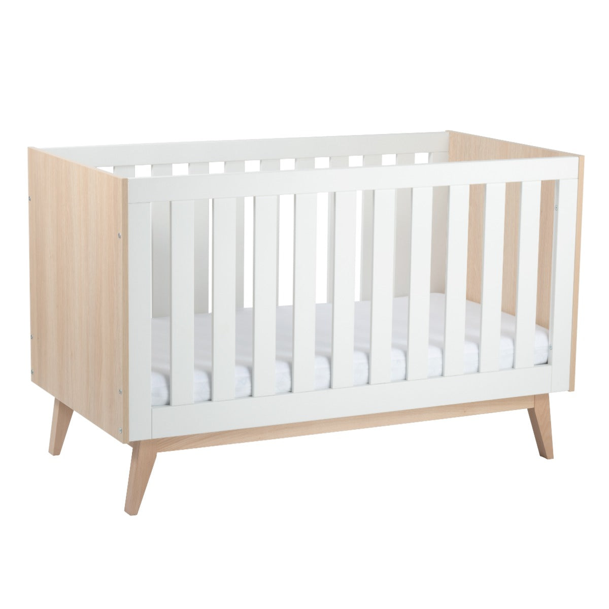 BabyRest Tommi Cot White/Natural:image,small_image,thumbnail,swatch_image