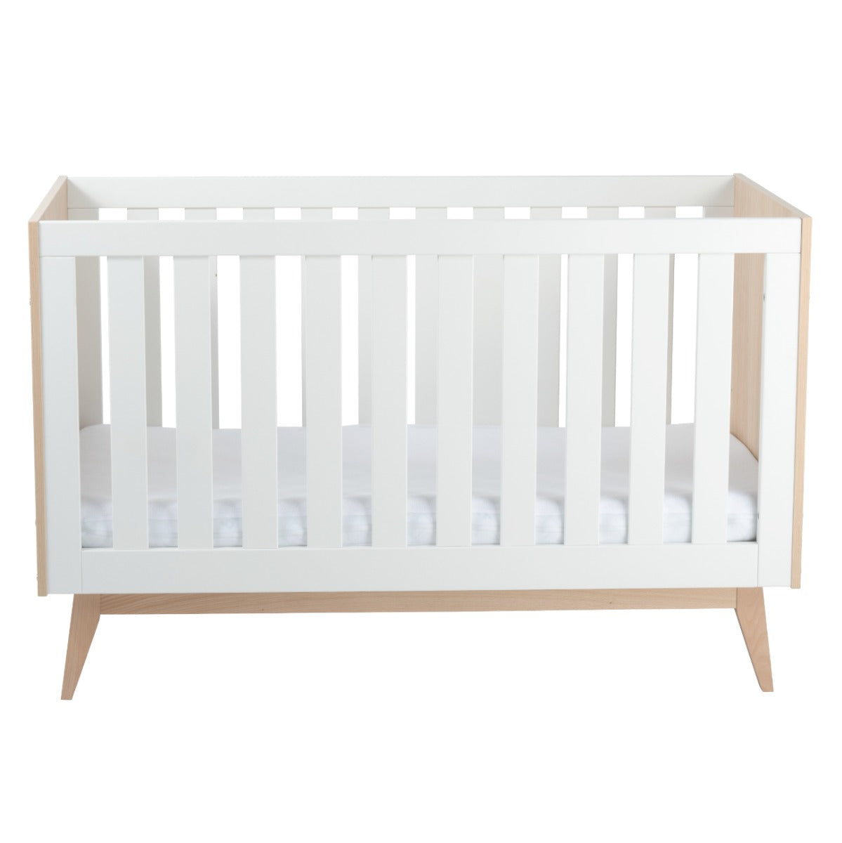 BabyRest Tommi Cot White/Natural