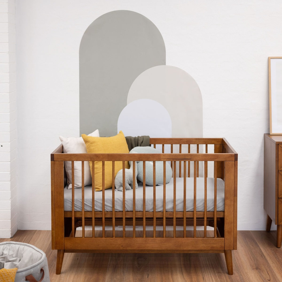 Babyrest Kaya Cot in teak colour
