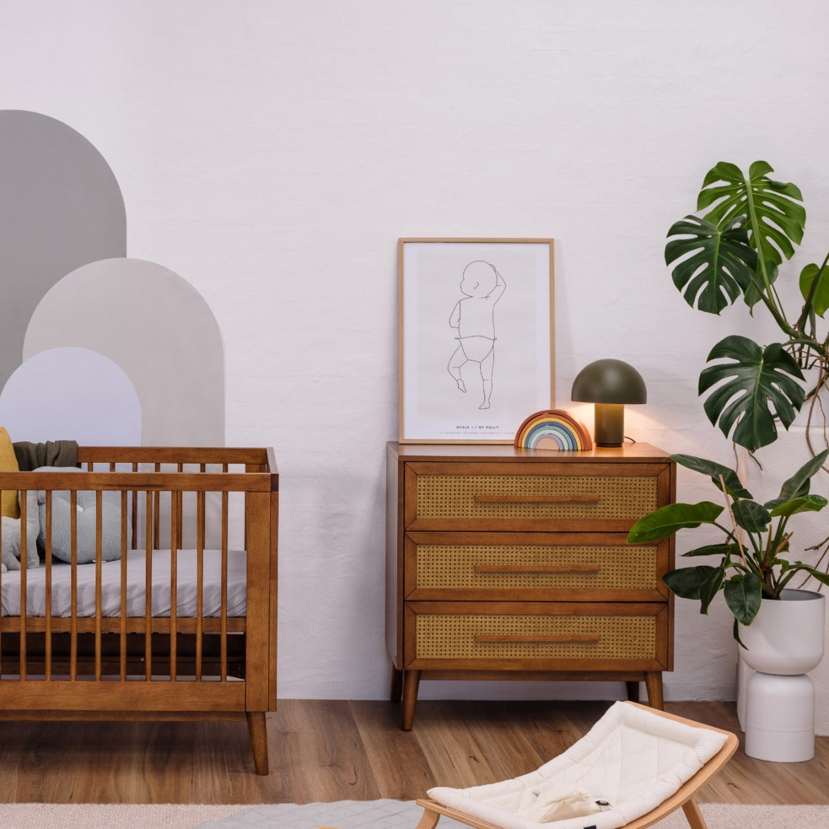 Babyrest teak, Kaya chest with 3 drawers assembled.