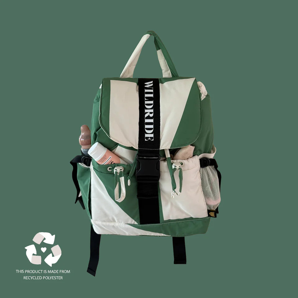 Wildride Backpack Green Graphic - Wildride