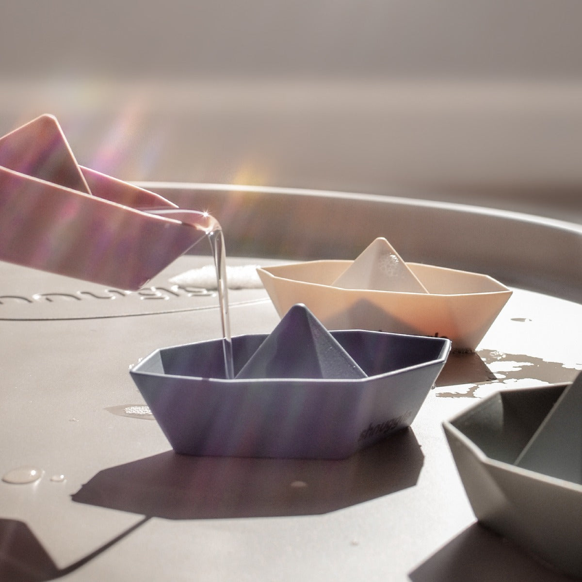 Shnuggle Stacking Boat Toy multicolour separate