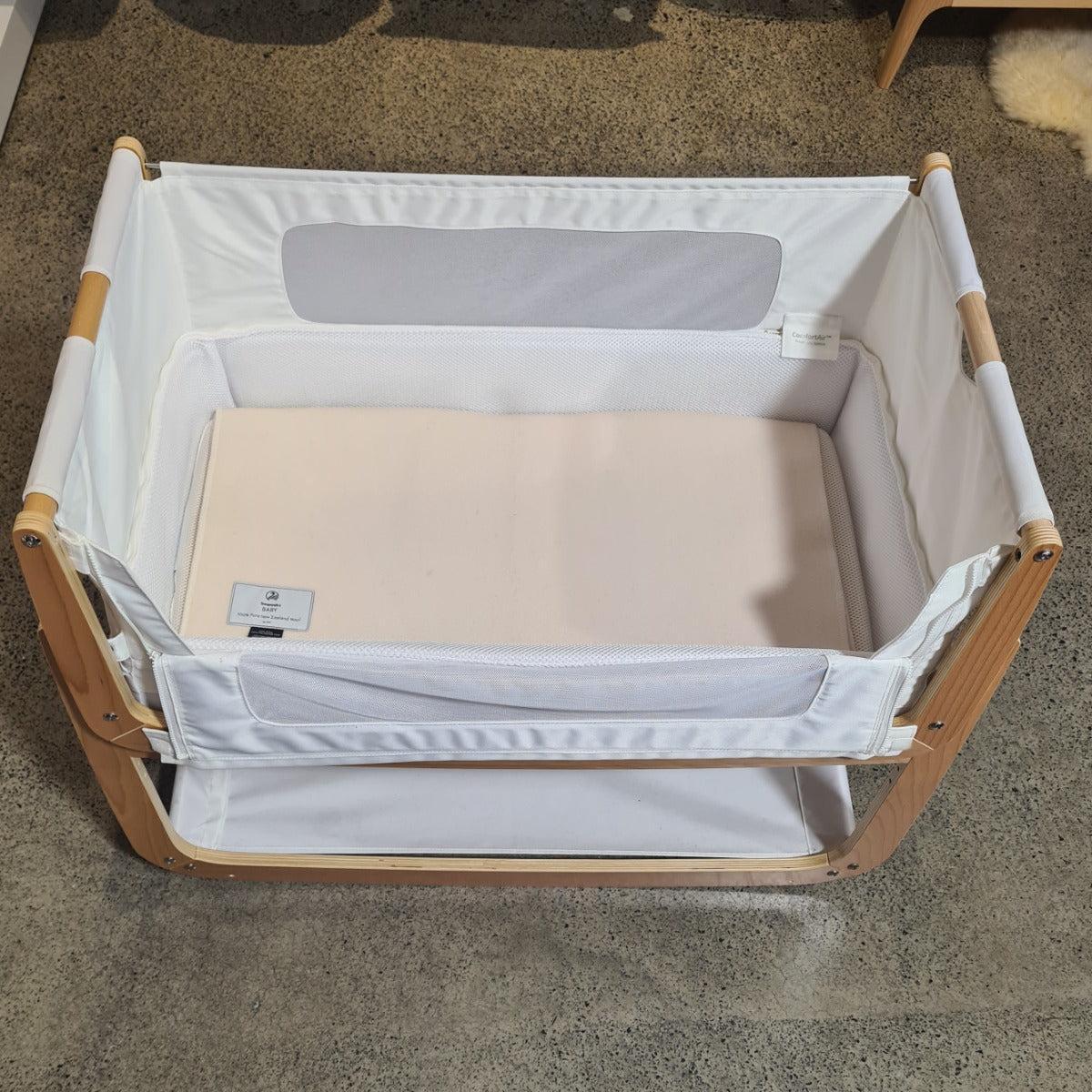 Dri-cot wool mattress protector in a SnuzPod4
