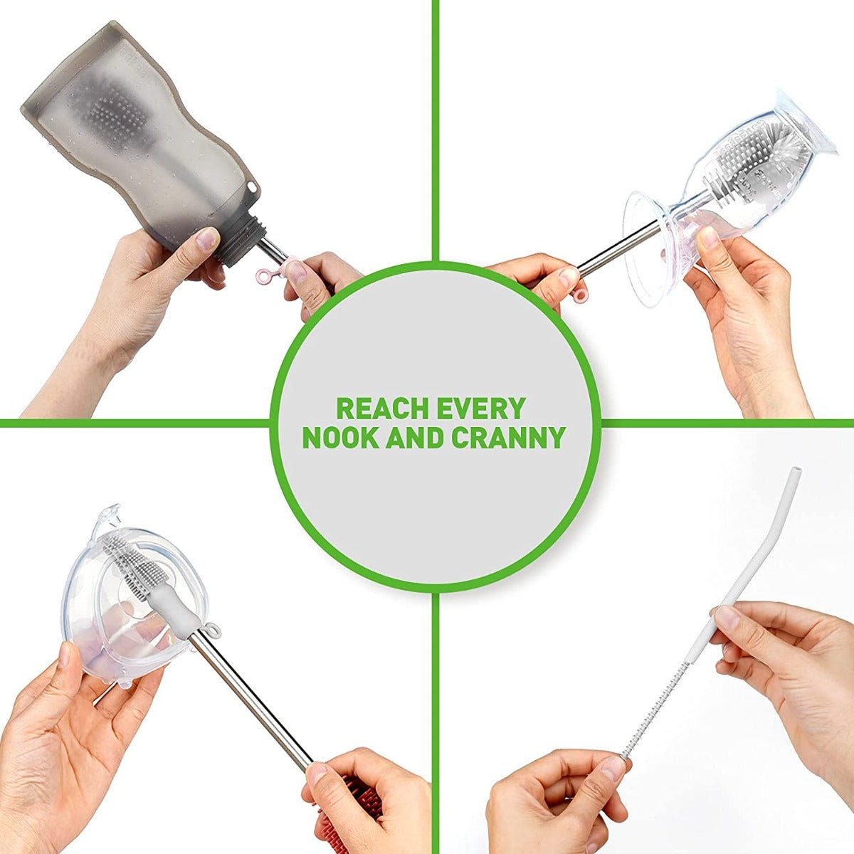 Silicone Cleaning Brush Kit