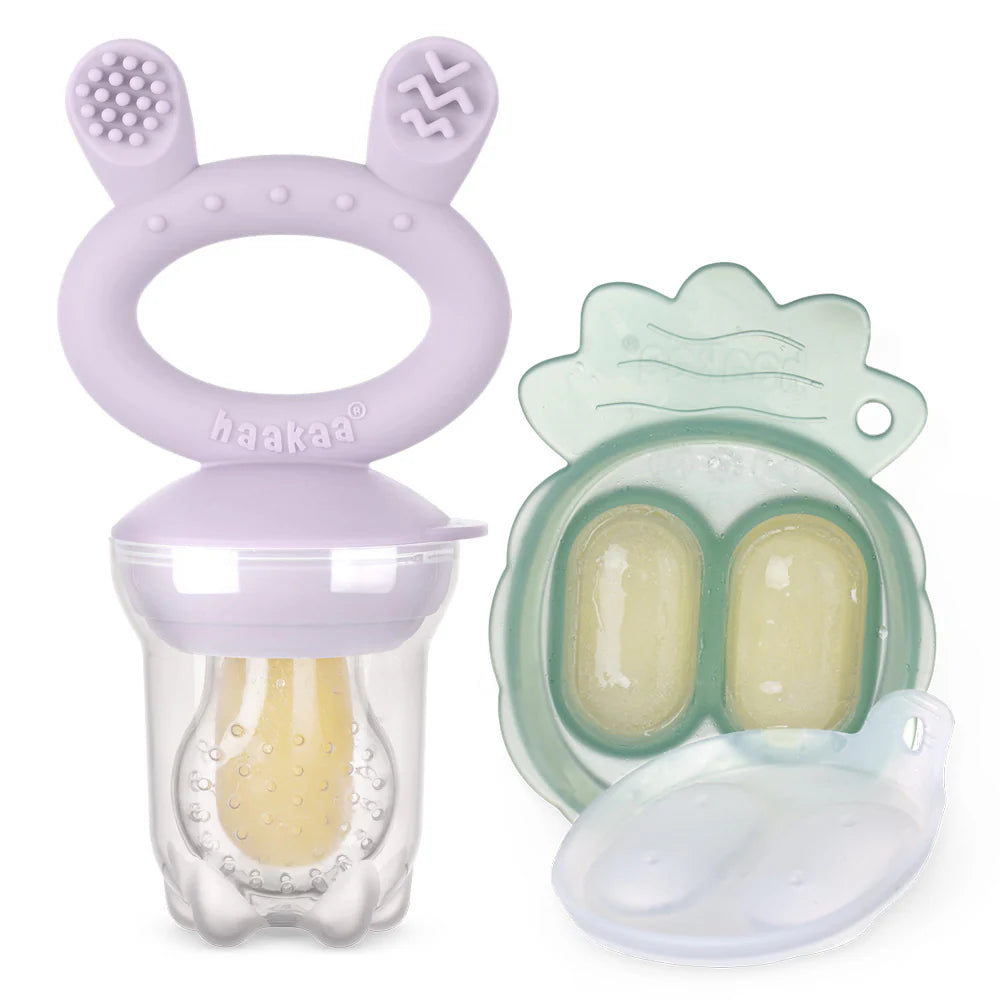 Haaka fresh feeder lavender teether with nibble tray:image,small_image,thumbnail,swatch_image
