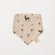 Muslin Bandana Bib in woodland print -  Over the Dandelions:image,small_image,thumbnail,swatch_image
