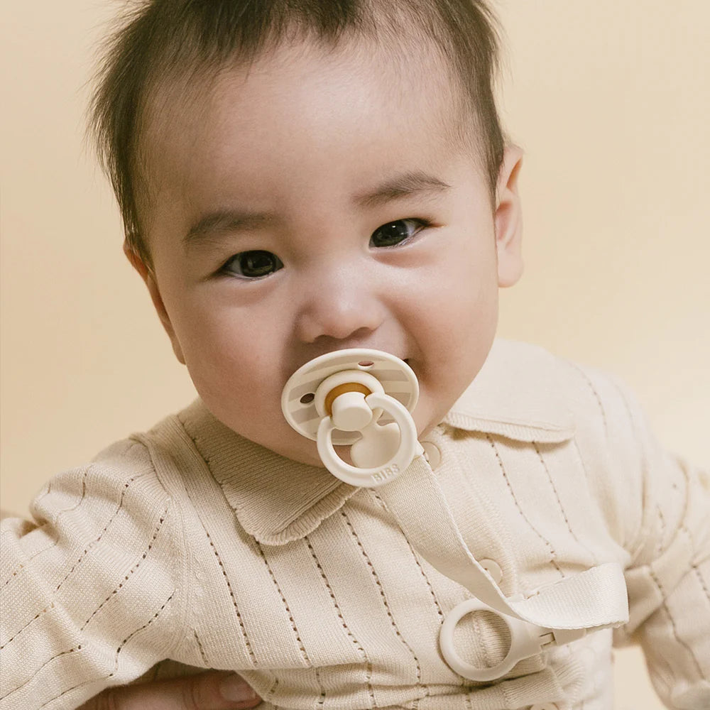 Pacifier Clip Loop Ivory - BIBS