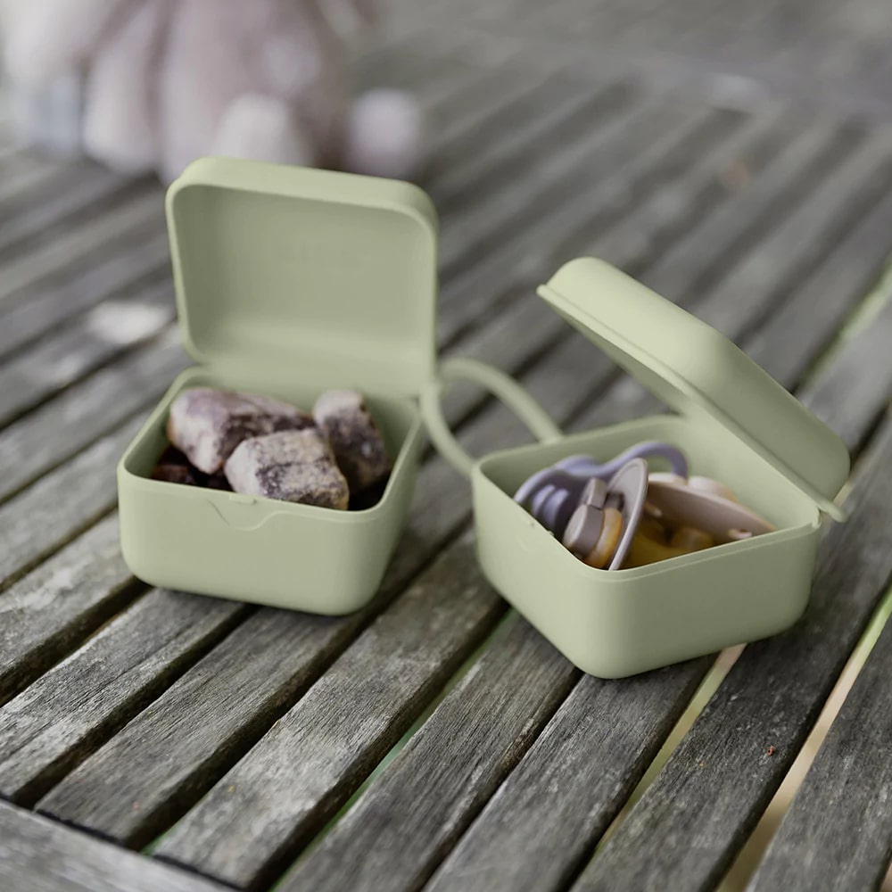 Bibs Brand Pacifier box in sage
