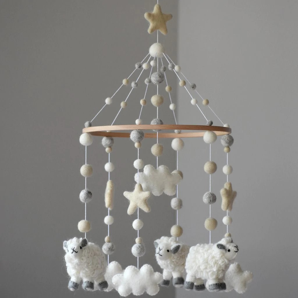 Tik Tak Baby Mobile Neutral Sheep