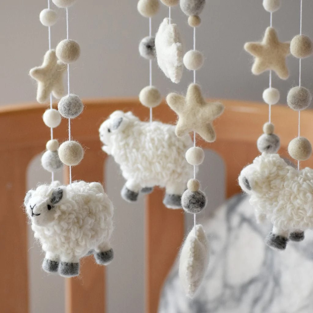 Tik Tak Baby Mobile Neutral Sheep