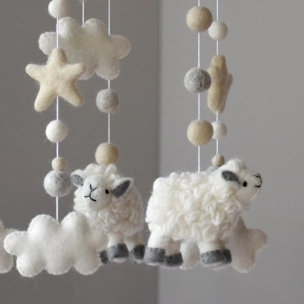 Tik Tak Baby Mobile Neutral Sheep