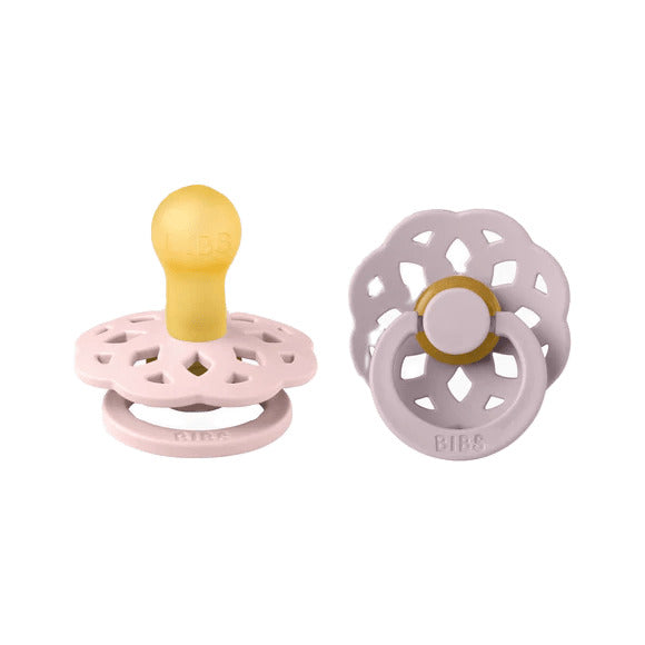 Boheme baby dummy from Bibs in blossom and lilac colour:image,small_image,thumbnail