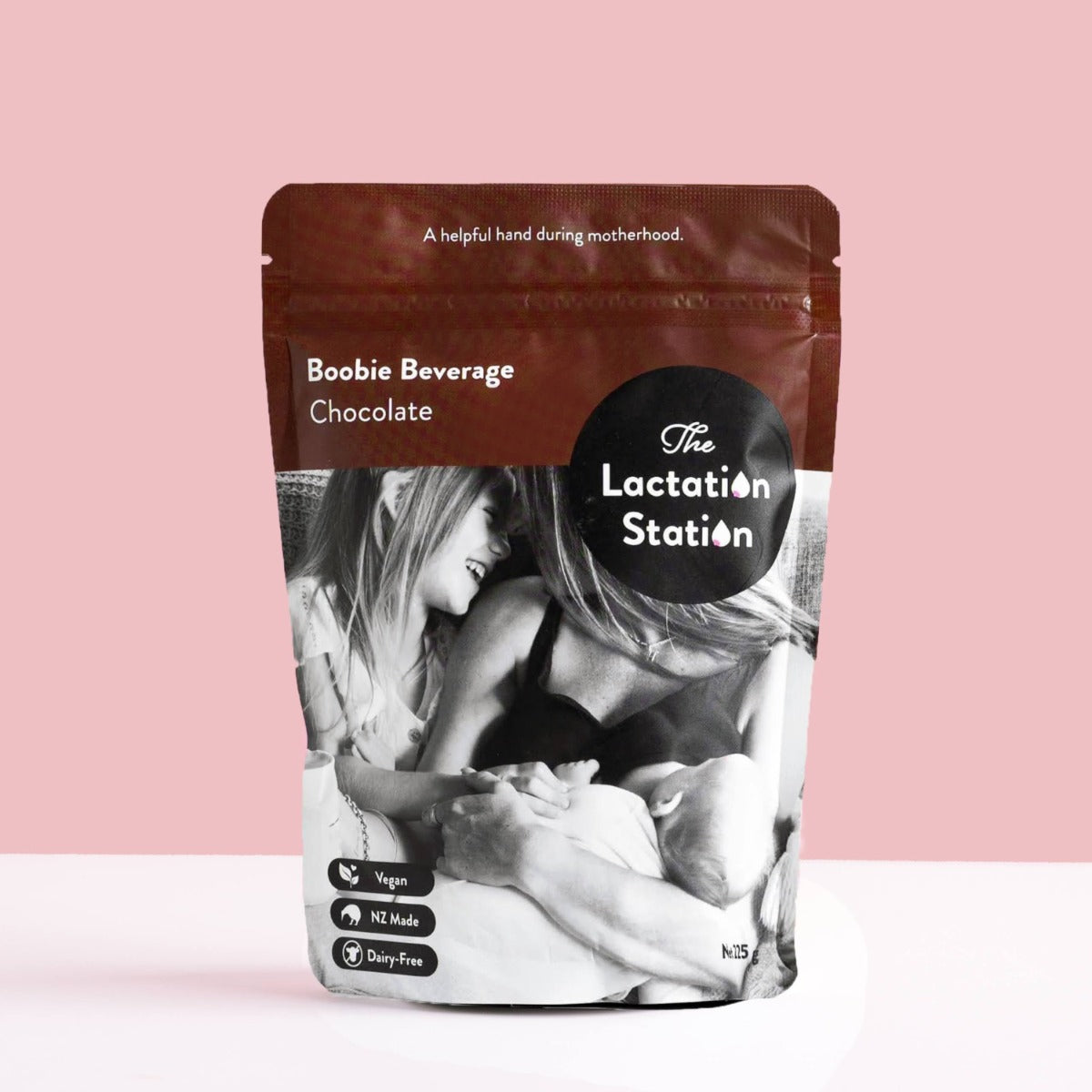 Pack of Boobie Beverage from Lactation Station in chocolate flavour