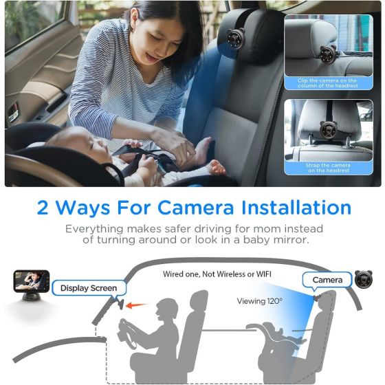 CAR SEAT BABY MONITOR - BLACK by Baby Jogger second way to install