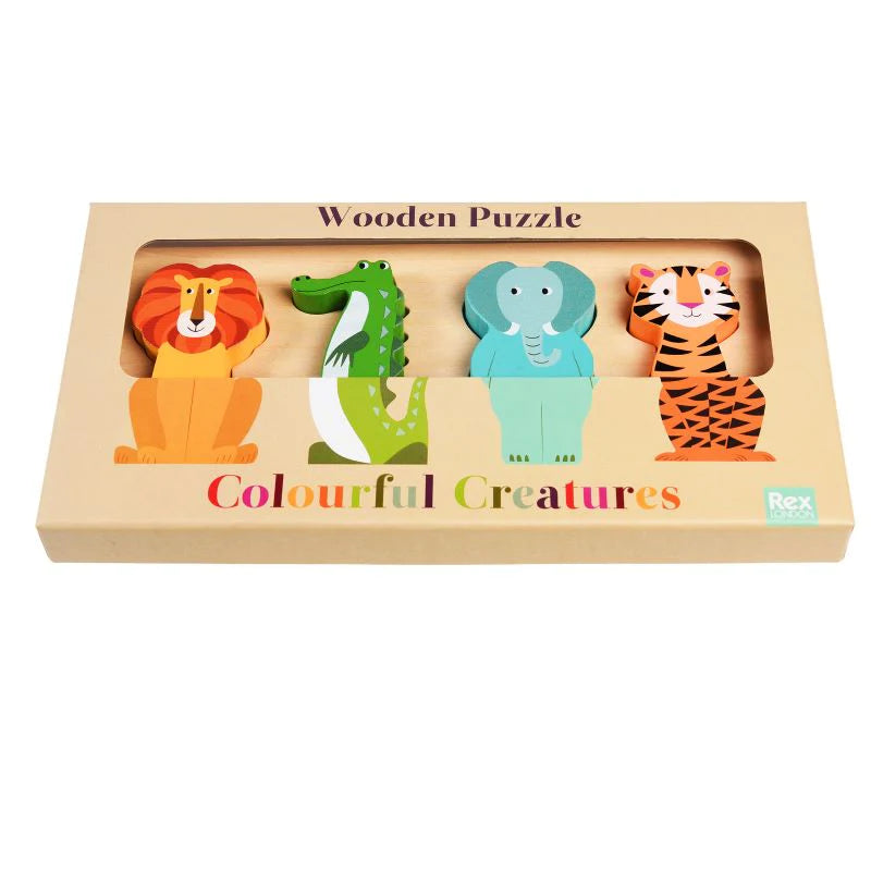 Colourful Creatures - Wooden Puzzle