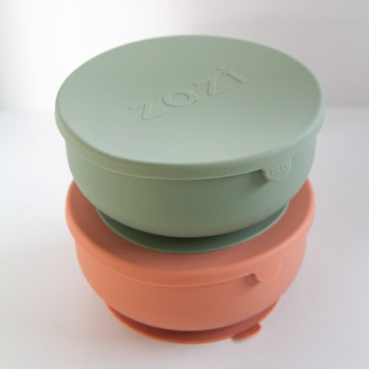 Zazi baby feeding silicone bowl with lid