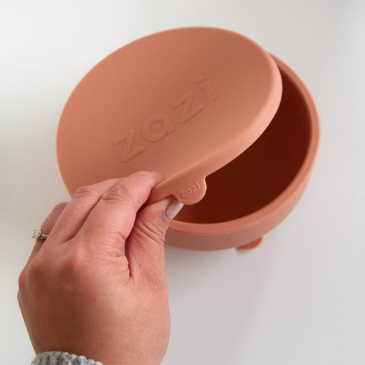 Zazi baby feeding silicone bowl with lid