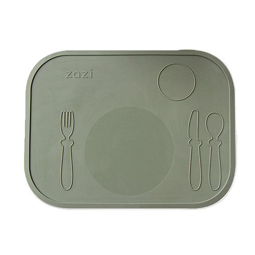 Baby feeding silicone mat in sage:image,small_image,thumbnail,swatch_image
