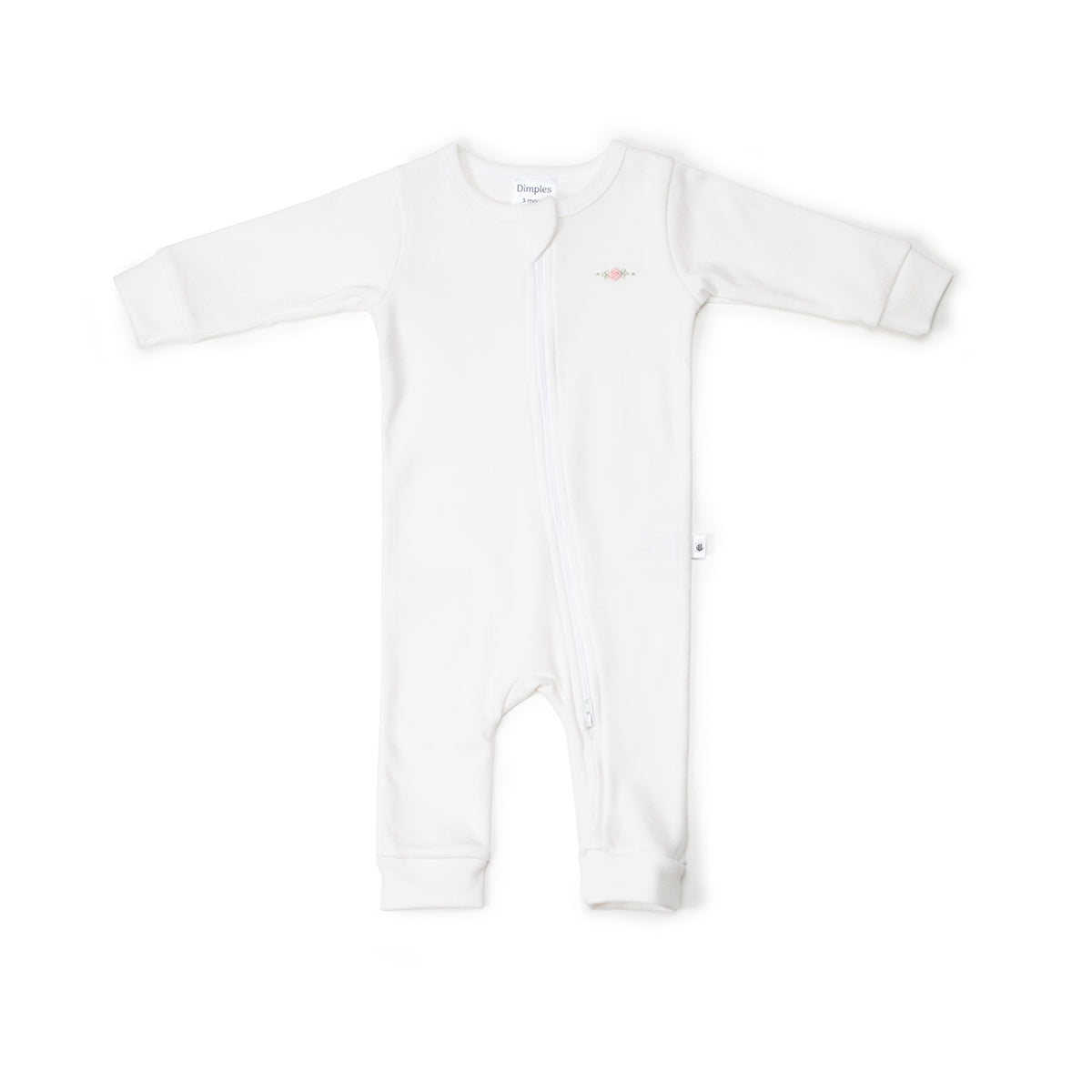 Cotton Zip Babygrow