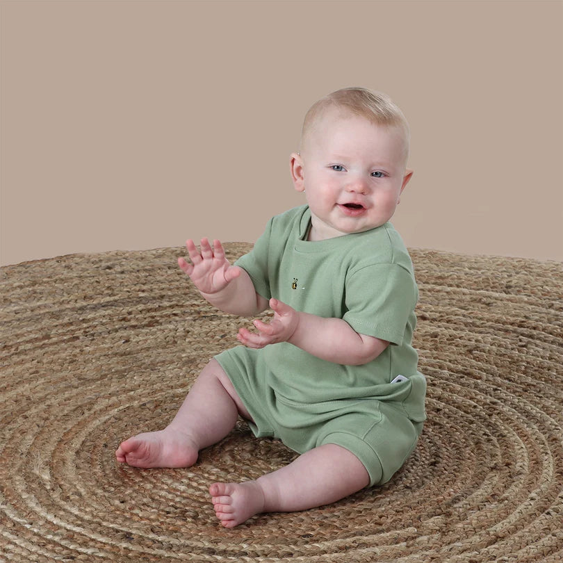 Cotton T-Shirt 12mth Clay - Dimples