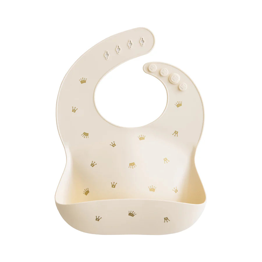Silicone Baby Bib Crowns - Mushie