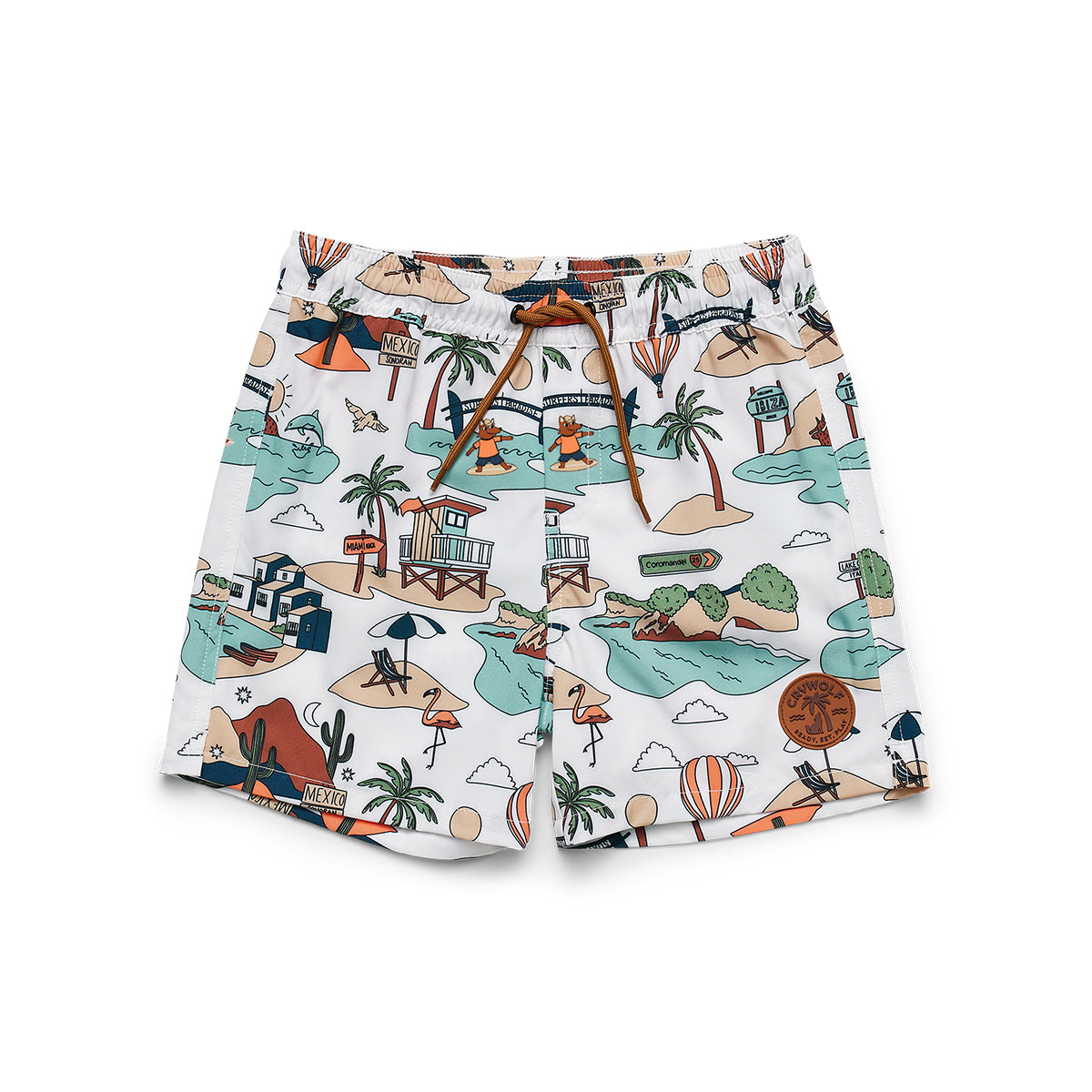 Crywolf Board Shorts with Paradise print:image,small_image,thumbnail