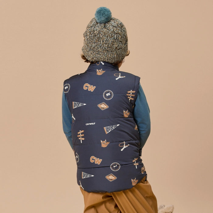 Reversible Vest - Crywolf - Dimples
