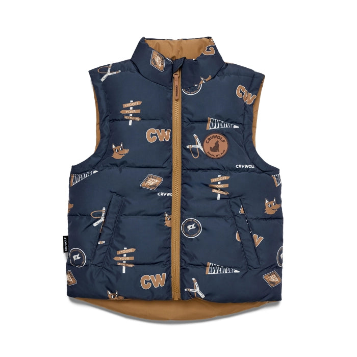 Reversible Vest - Crywolf - Dimples