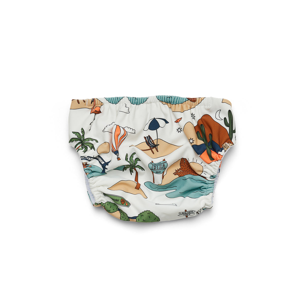 Cry Wolf Reusable Swim Nappy paradise back profile