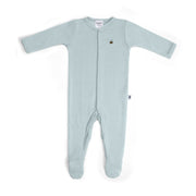 Merino baby grow with buttons with bee embroidery front view:image,small_image,thumbnail