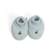 Merino Booties for baby in glacier blue from Dimples, New Zealand:image,small_image,thumbnail