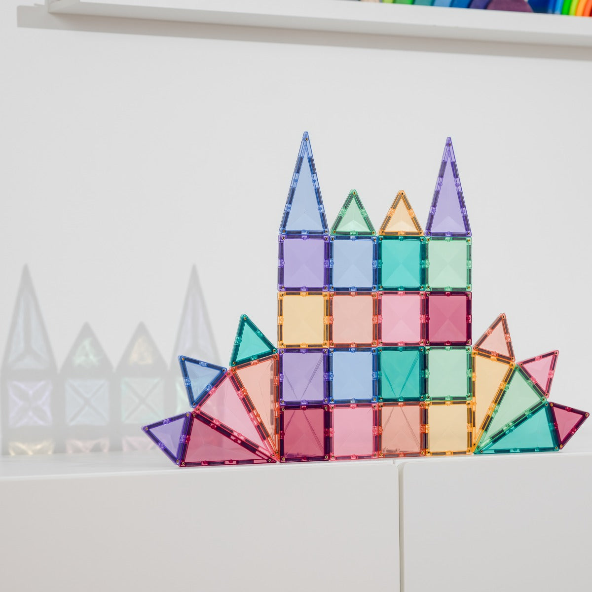 Connetix Pastel Mini Tiles Pack 32 pcs castle
