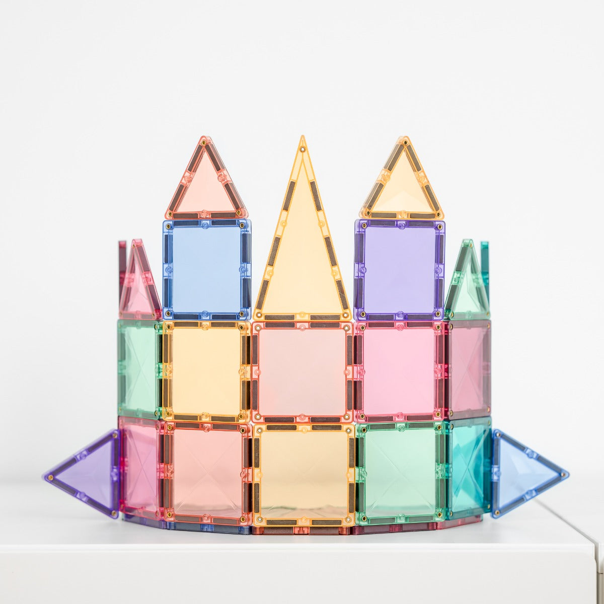Connetix Pastel Mini Tiles Pack 32 pcs castle