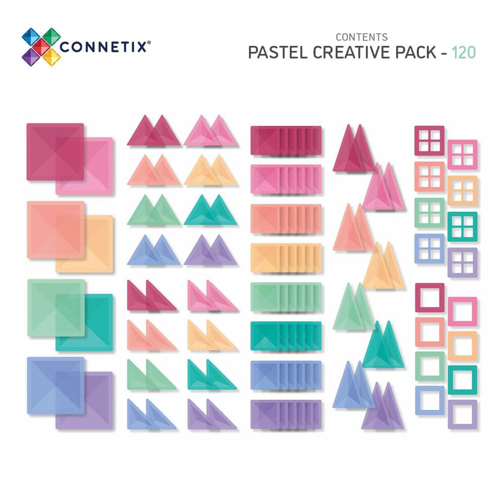 120pcs Pastel Creative Tiles
