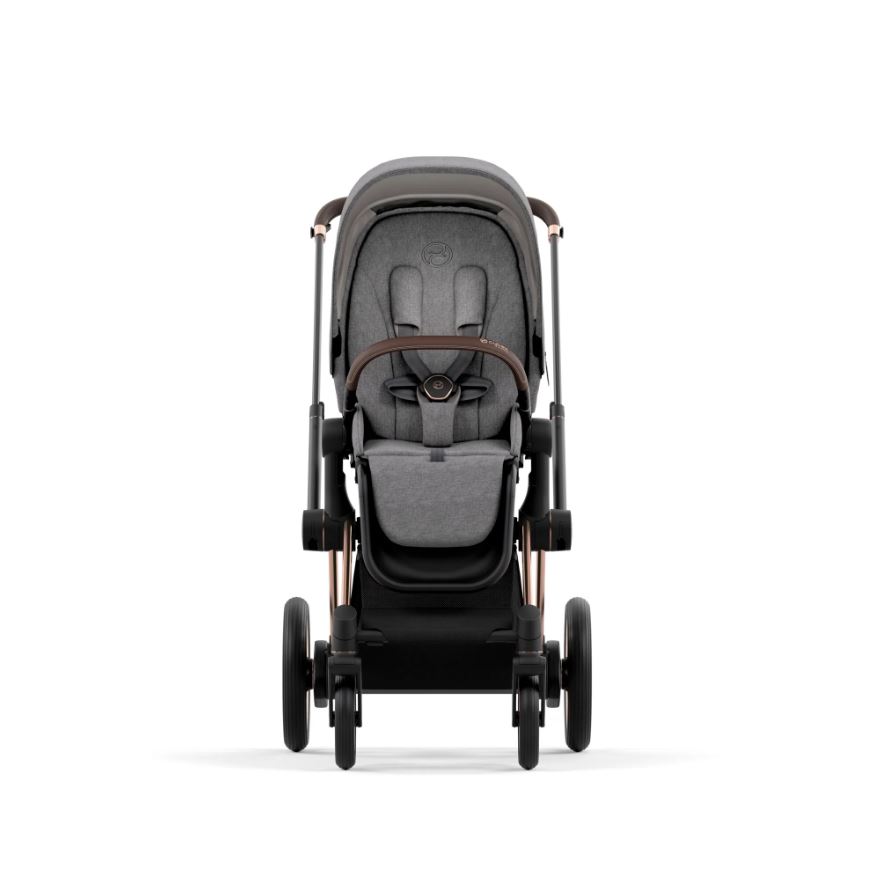Cybex ePriam Pram 2022 in Rose Gold/Manhattan Grey Plus:image,small_image,thumbnail,swatch_image