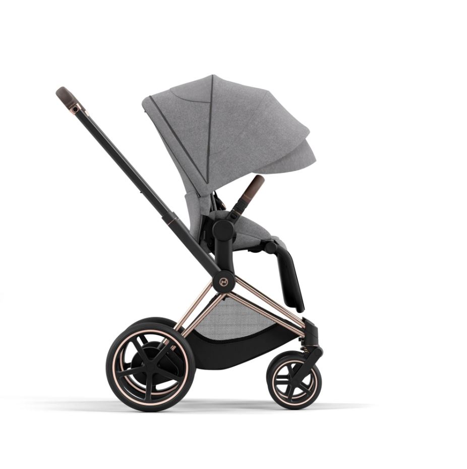 Cybex ePriam Pram 2022 in Rose Gold/Manhattan Grey Plus